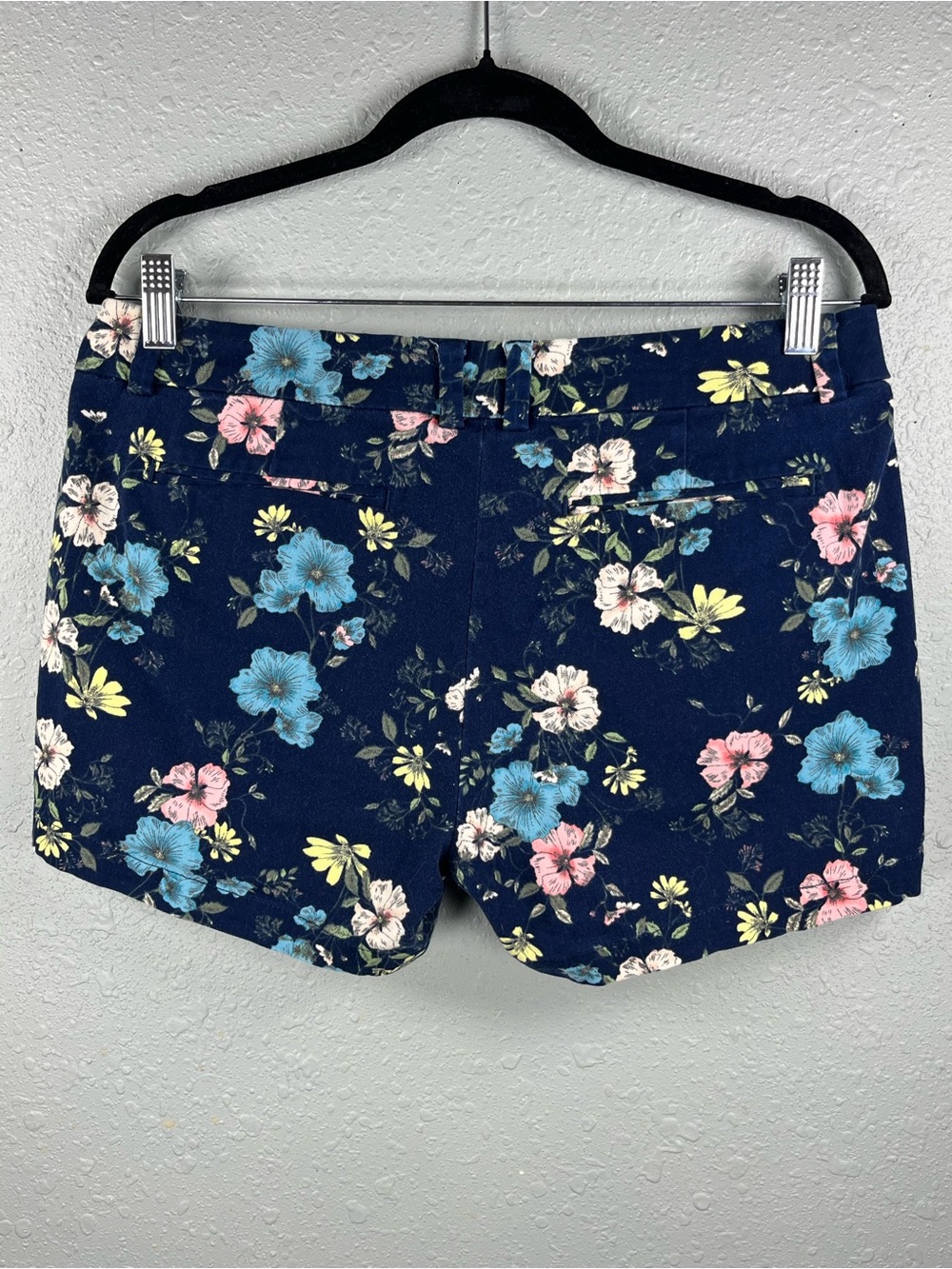 a.n.a Floral Print Shorts Navy Blue Cottagecore Garden Shorts - Picture 3 of 10